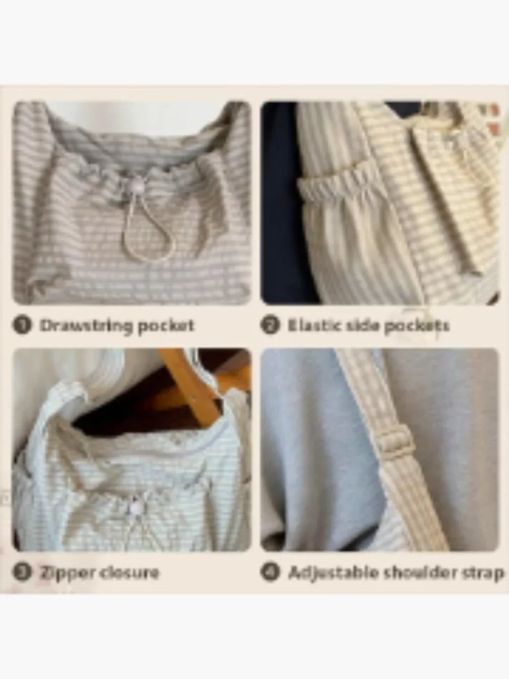 N/A plaid crossbody